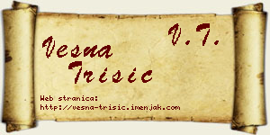Vesna Trišić vizit kartica